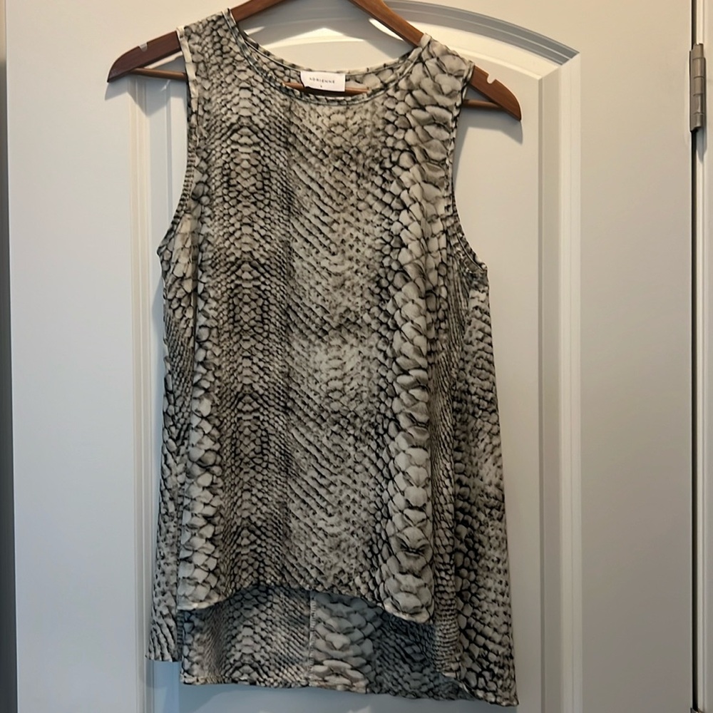 Adrienne snakeskin tank